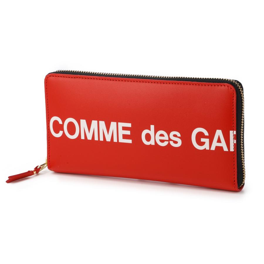 コム デ ギャルソン COMME des GARCONS ラウンドファスナー長財布 小銭入れ付き Huge Logo ロングウォレット レッド メンズ レディース sa0110hl-red｜mb-y｜02