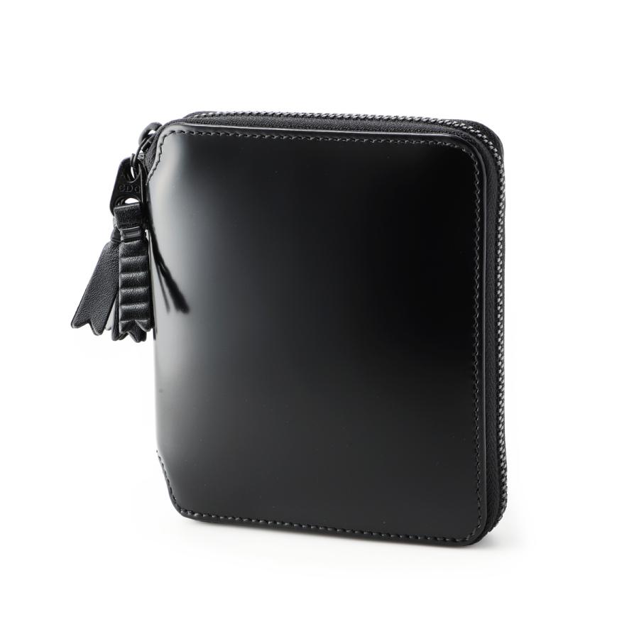 コムデギャルソン  財布 ギャルソン COMME des GARCONS 2つ折り ZIPPER MEDLEY ブラック メンズ レディースの画像
