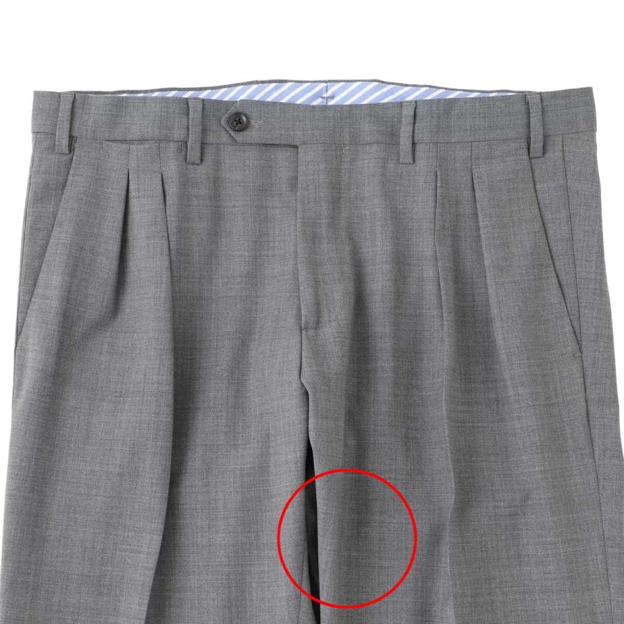 カマール Kamar ツープリーツ スラックス SAMUEL ウールパンツ グレー