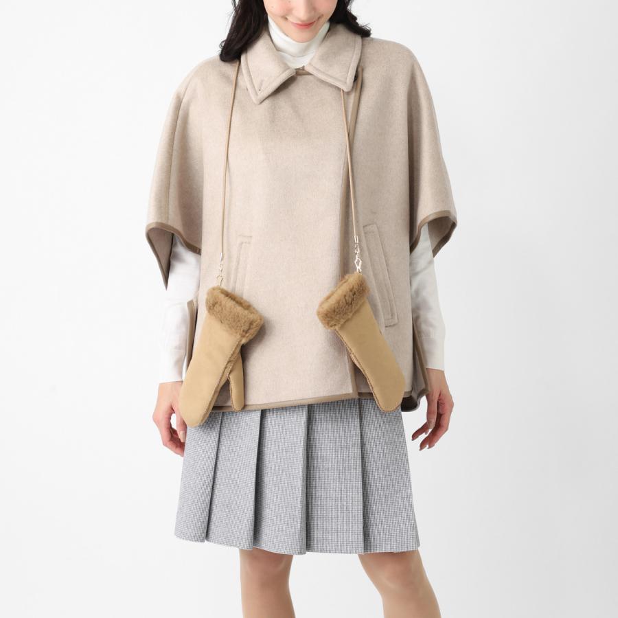 Max Mara（マックスマーラ） 手袋 SAND ミトン ブラウン レディース