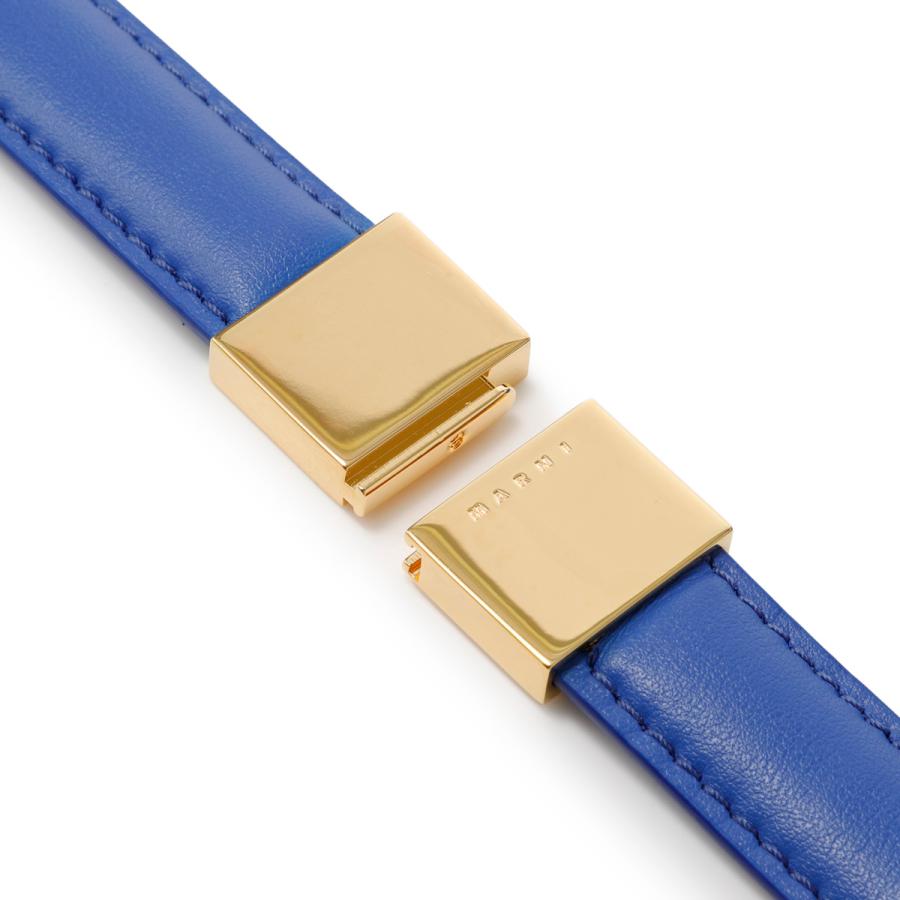 h*︎様 MARNI スモール ガセット バケット ショルダーバッグ ブルー マルニ】MARNI スモール ガセット バケット ショルダーバッグ ブルー