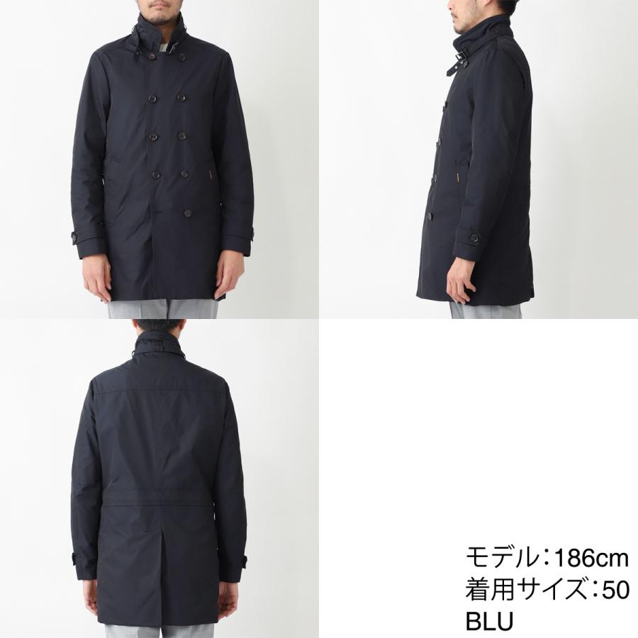 【美品】ムーレー　モランディ　ナイロンジャケット　スプリングコート ムーレー MooRER MOORER スプリングコート SC/MORANDI－KM ダブル
