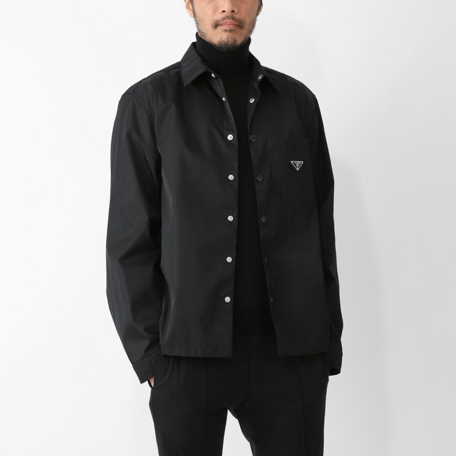 PRADA（プラダ） ナイロンジャケット シャツジャケット ブラック