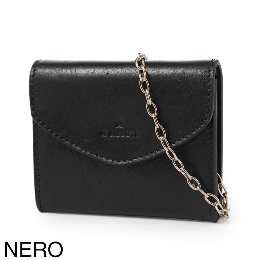 IL BISONTE（イルビゾンテ） チェーン付きカードケース CARD CASE