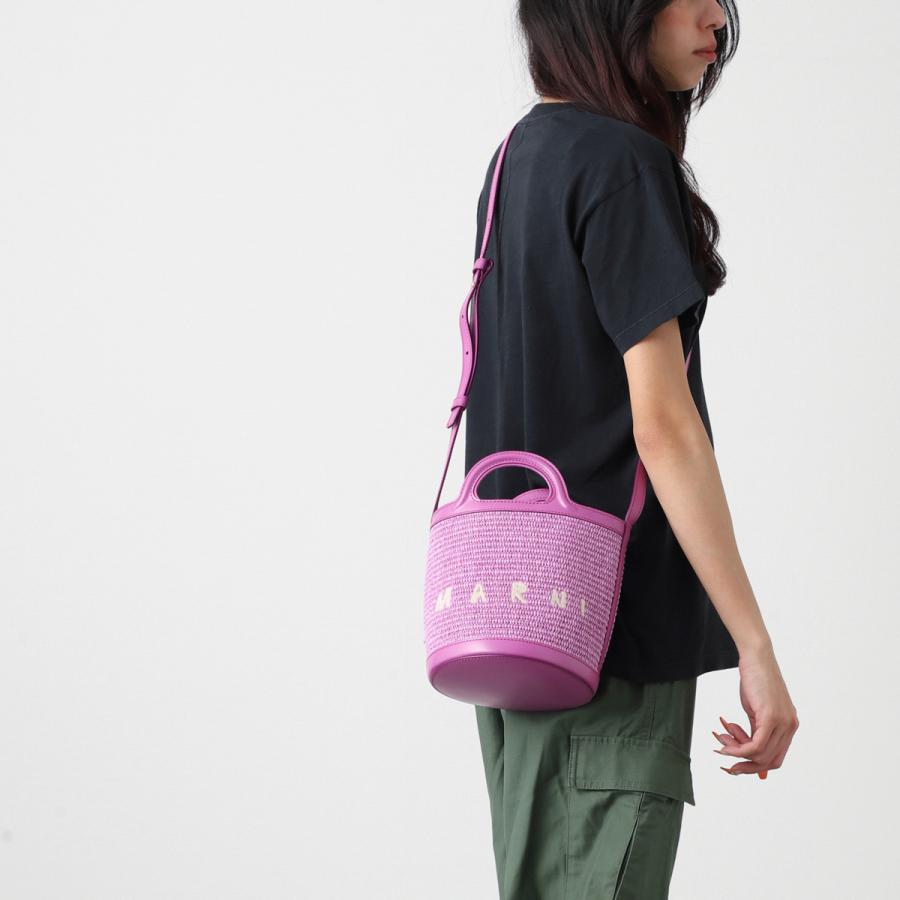 マルニ MARNI ハンドバッグ 2WAY TROPICALIA BASKET BAG SMALL かごバッグ パープル レディース scmp0056q1-p3860-00c04の画像