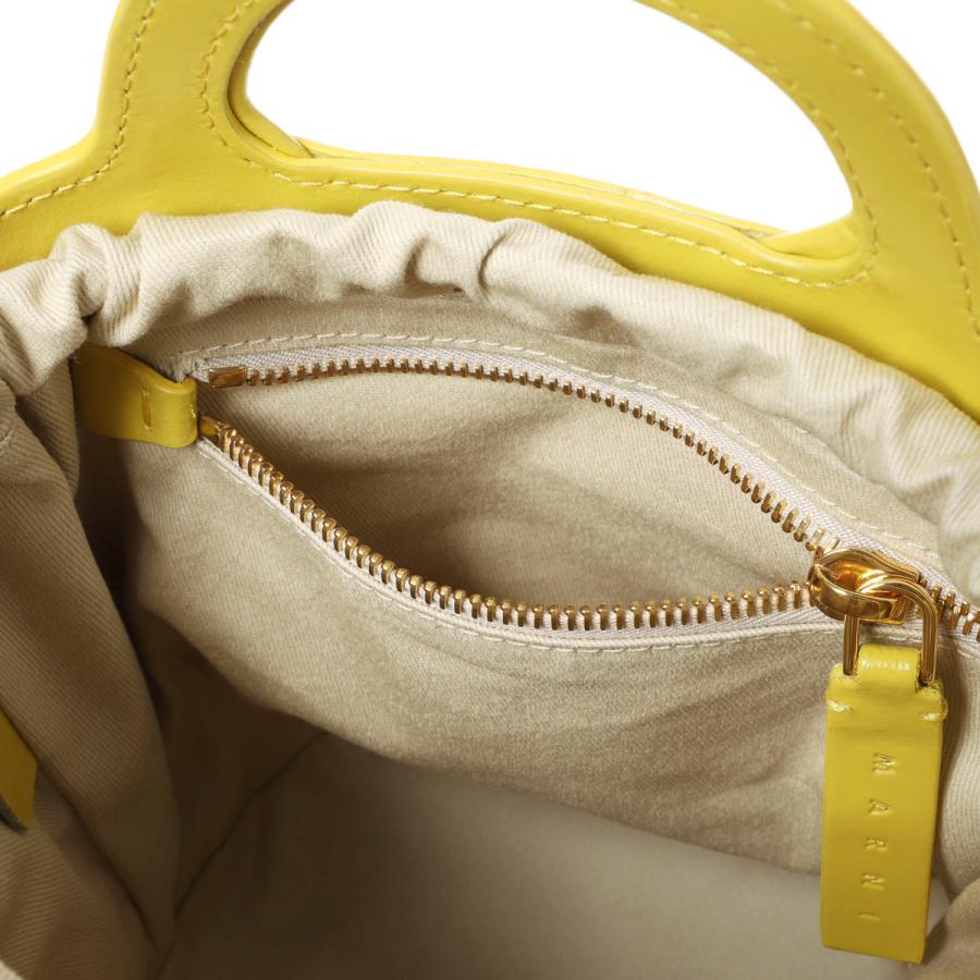 MARNI イエロー レザー製Veniceミニバケットバッグ MARNI イエロー レザー製Veniceミニバケットバッグ