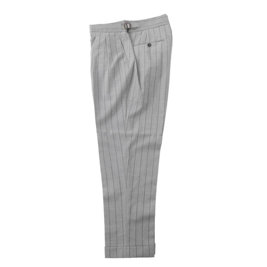 ベルウィッチ BERWICH ツープリーツ スラックス STRIPE VIRGIN