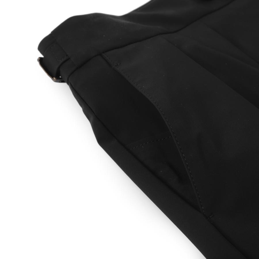ベルウィッチ BERWICH ツープリーツ スラックス SCOTCH NYLON BI-STRETCH メンズ scotch-ci1975x-blackの画像