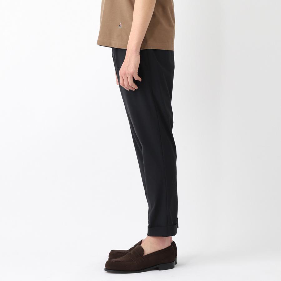 ベルウィッチ BERWICH ツープリーツ スラックス SCOTCH NYLON BI-STRETCH メンズ scotch-ci1975x-blackの画像