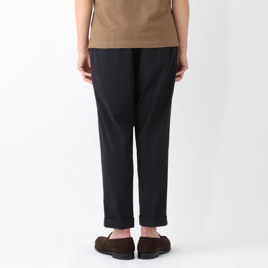 ベルウィッチ BERWICH ツープリーツ スラックス SCOTCH NYLON BI-STRETCH メンズ scotch-ci1975x-blackの画像