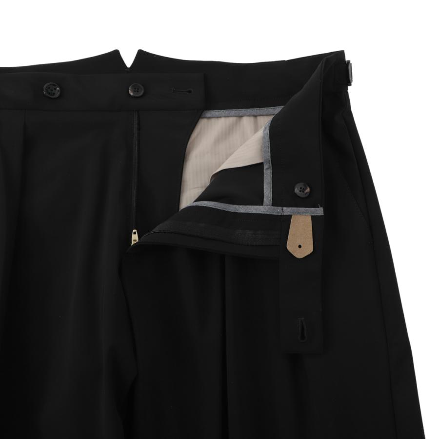 ベルウィッチ BERWICH ツープリーツ スラックス SCOTCH NYLON BI-STRETCH メンズ scotch-ci1975x-blackの画像