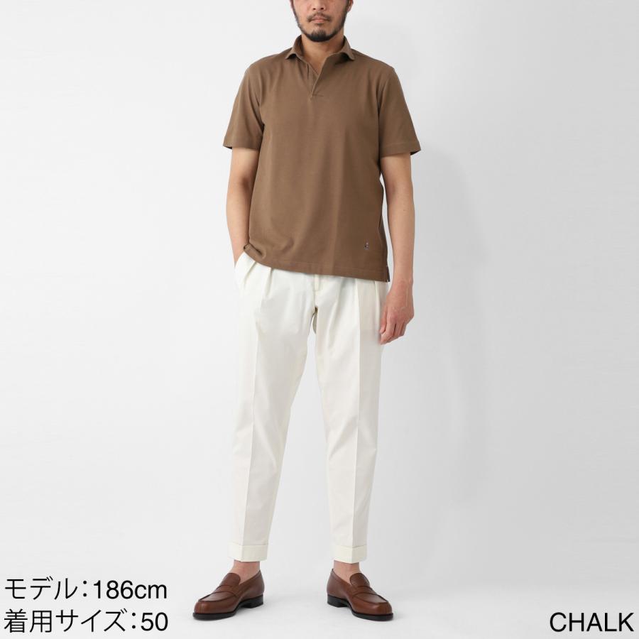 Berluti スラックス　パンツ　ウエストゴム素材　サイズ46 BERWICH（ベルウィッチ） ツープリーツ スラックス SCOTCH BASIC
