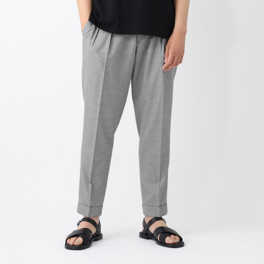 BERWICH スコッチ　グレー スラックス ベルウィッチ berwich グレー スラックス サイドアジャスター