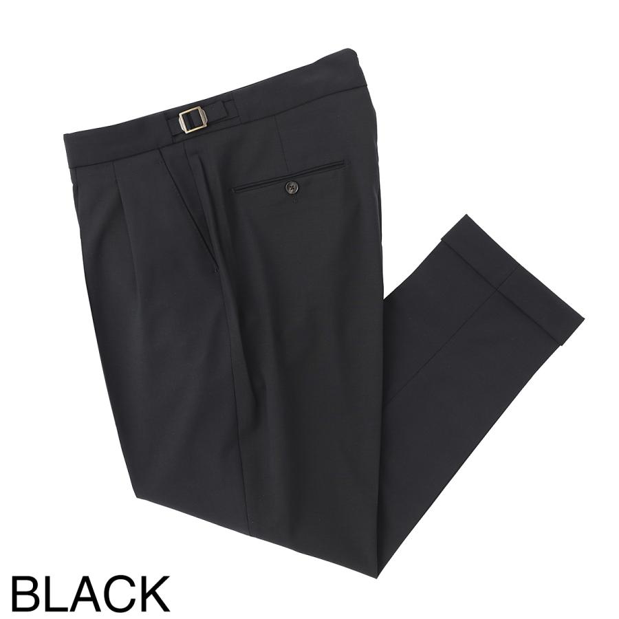 ベルウィッチ BERWICH ツープリーツ スラックス SCOTCH WOOL POLY