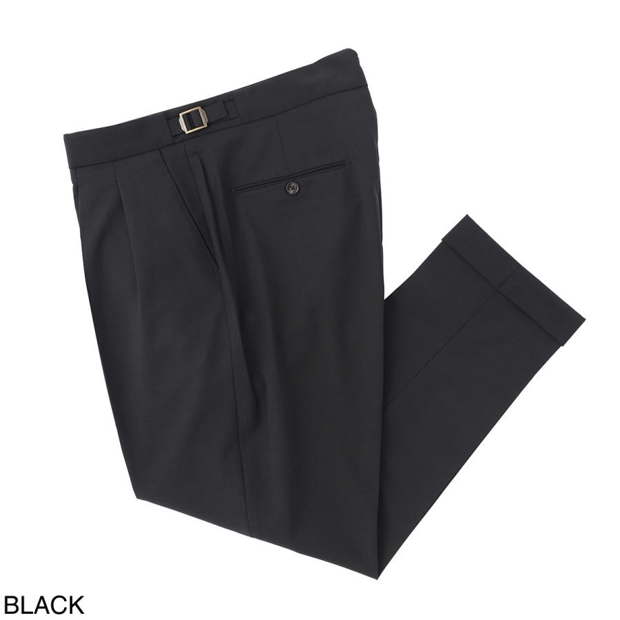 ベルウィッチ BERWICH ツープリーツ スラックス SCOTCH WOOL POLY