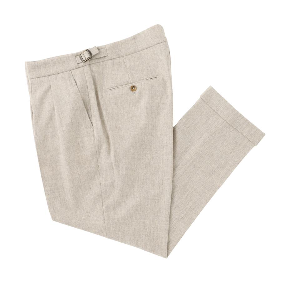ベルウィッチ BERWICH ツープリーツ スラックス SCOTCH CARDED MELANGE