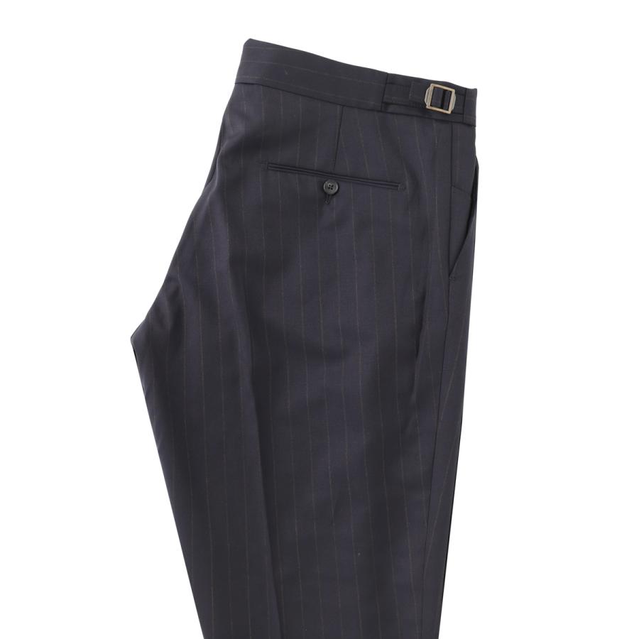ベルウィッチ BERWICH ツープリーツ スラックス SCOTCH STRIPED