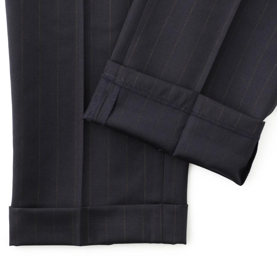 ベルウィッチ BERWICH ツープリーツ スラックス SCOTCH STRIPED