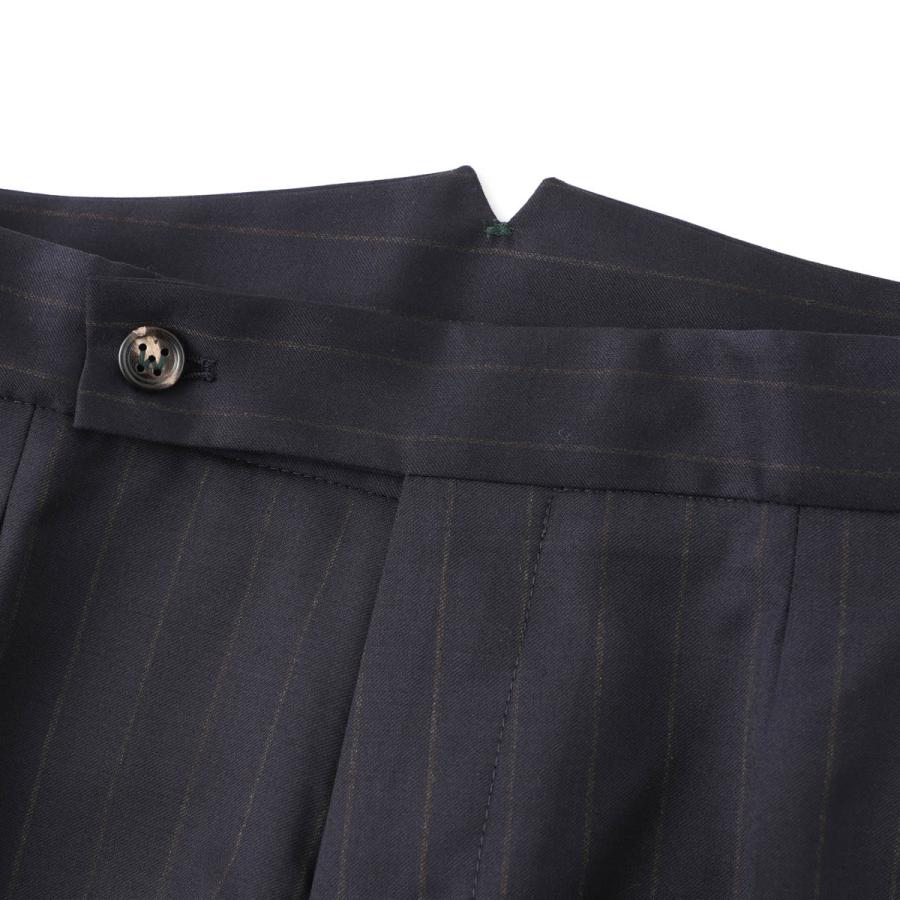 ベルウィッチ BERWICH ツープリーツ スラックス SCOTCH STRIPED