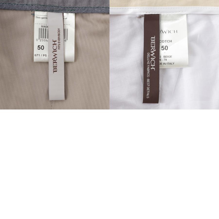 BERWICH（ベルウィッチ） ツープリーツ スラックス SCOTCH COTTON