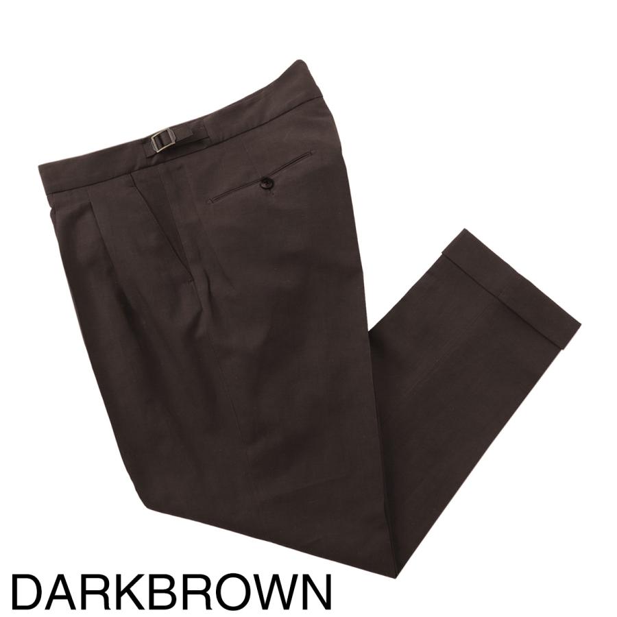 BERWICH ベルウィッチ◆Made in Italy◆48◆コットン パンツ BERWICH（ベルウィッチ） ツープリーツ スラックス SCOTCH COTTON