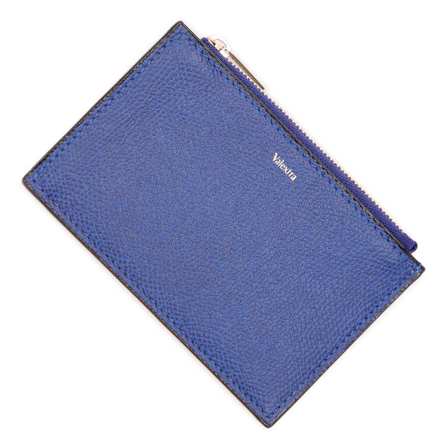 極美品✨　ヴァレクストラ レザー ケース　小銭入れ カードケースブルー Valextra（ヴァレクストラ） コインケース ブルー メンズ レディース