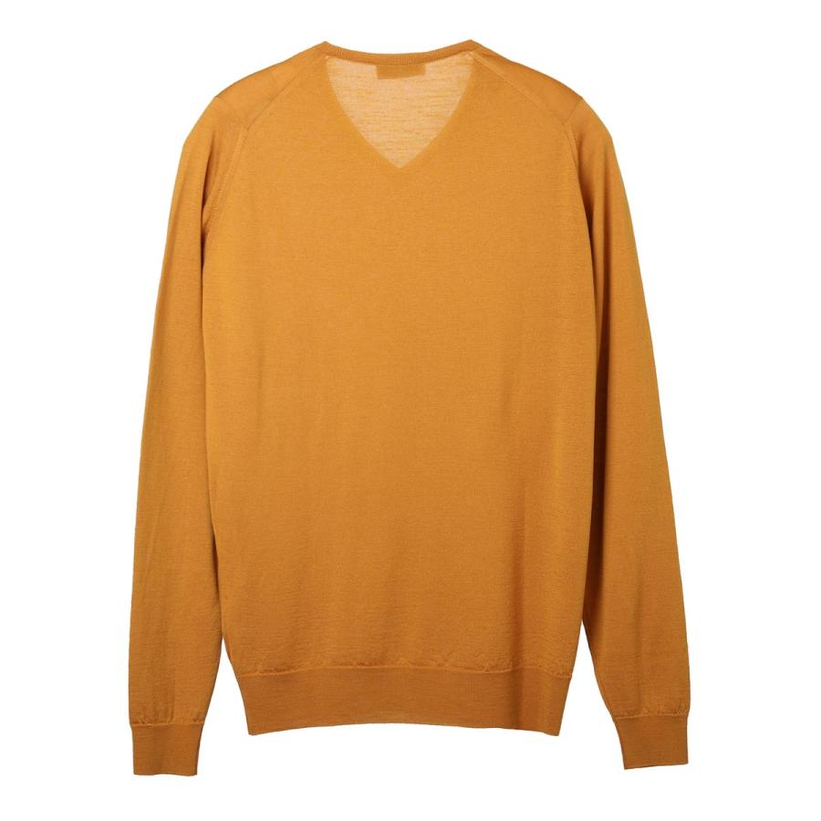 ジョンスメドレー JOHN SMEDLEY Vネック ニット SHIPTON エクストラファインメリノウール 30ゲージ STANDARD FIT メンズ shipton-saffron｜mb-y｜06