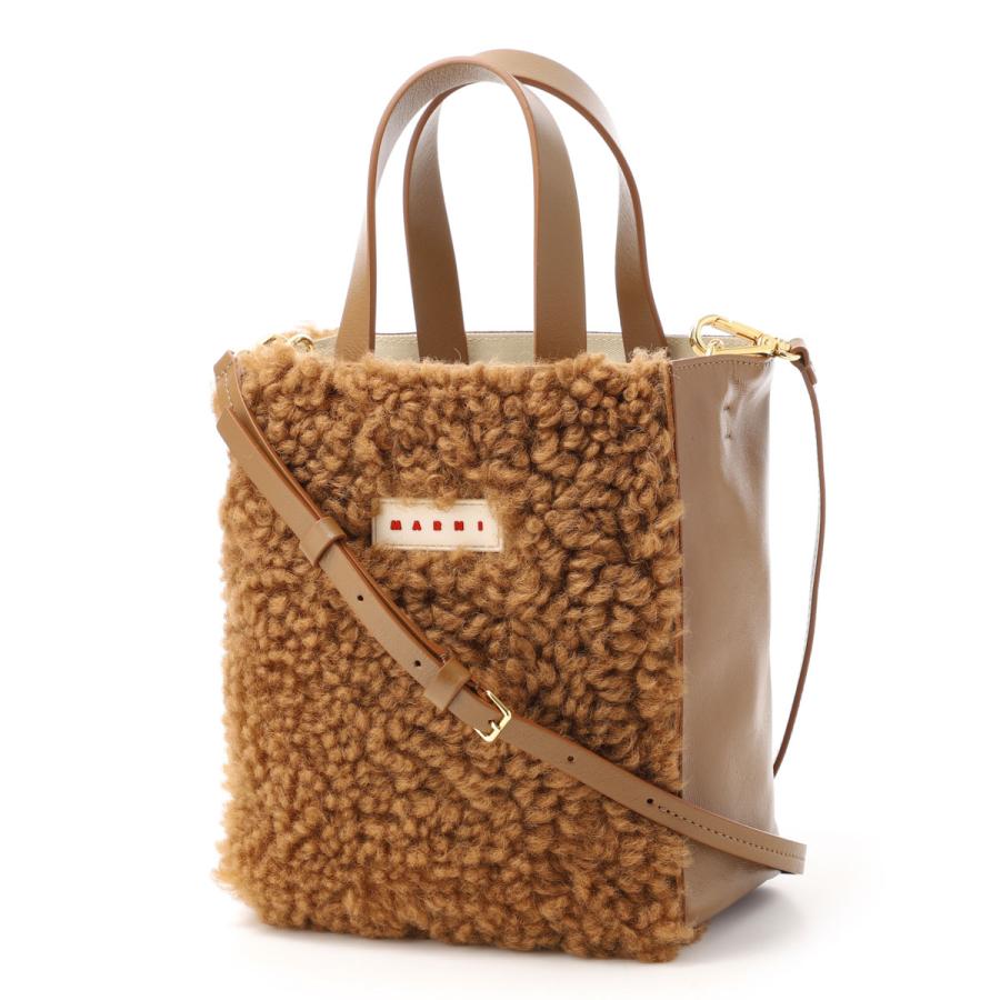 MARNI（マルニ） トートバッグ 3WAY MUSEO SOFT MINI ブラウン