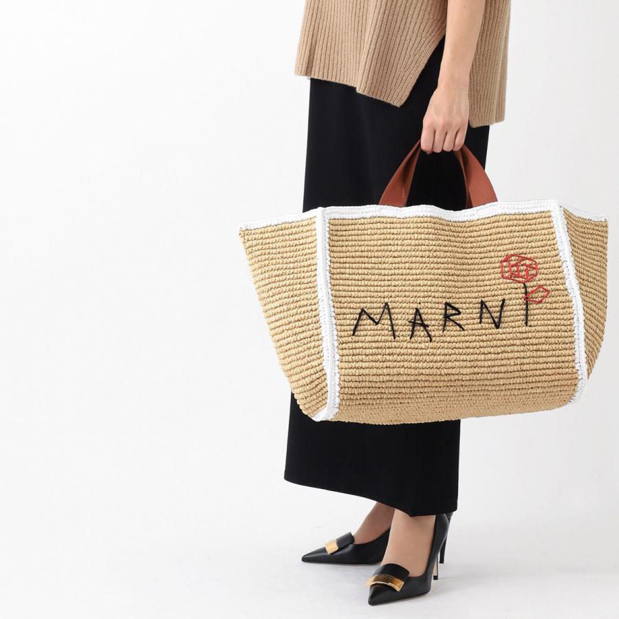 MARNI（マルニ） トートバッグ 2WAY SILLO かごバッグ ベージュ
