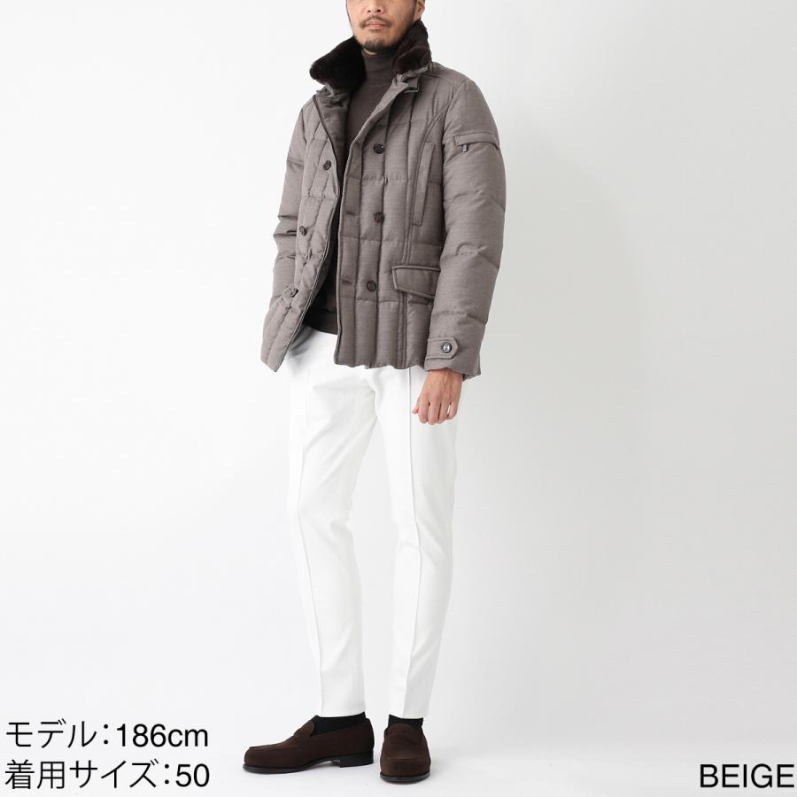 値引中早いもの勝ち【美品】ムーレー moorer siro サイズ44 MOORER（ムーレー） ダウン MOORER SIRO L シロ 大きいサイズあり