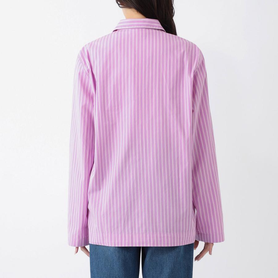 TEKLA テクラ パジャマ 長袖シャツ Lサイズ ダークピンク PURPLE PINK SWT-PPL テクラ TEKLA パジャマ シャツ POPLIN LONG-SLEEVED SHIRT カジュアル