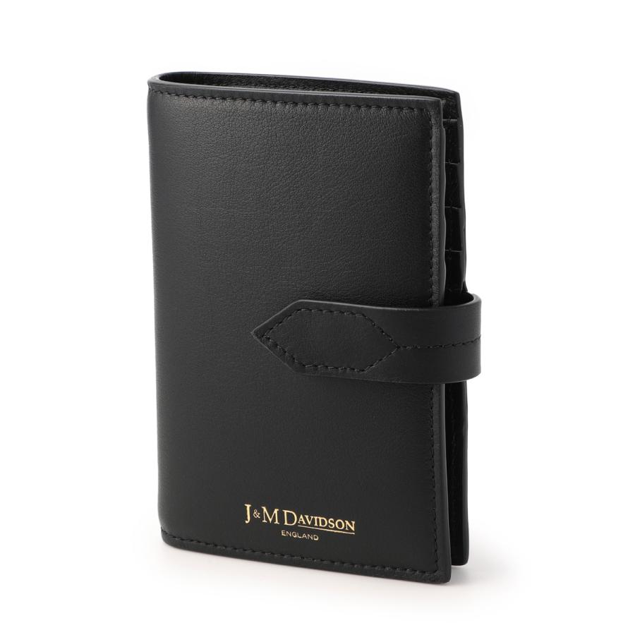 美品✨J&M DAVIDSON ケース 財布 ブラック スタッズ ジェイアンドエムデヴィッドソン 三つ折り財布 ミニ財布
