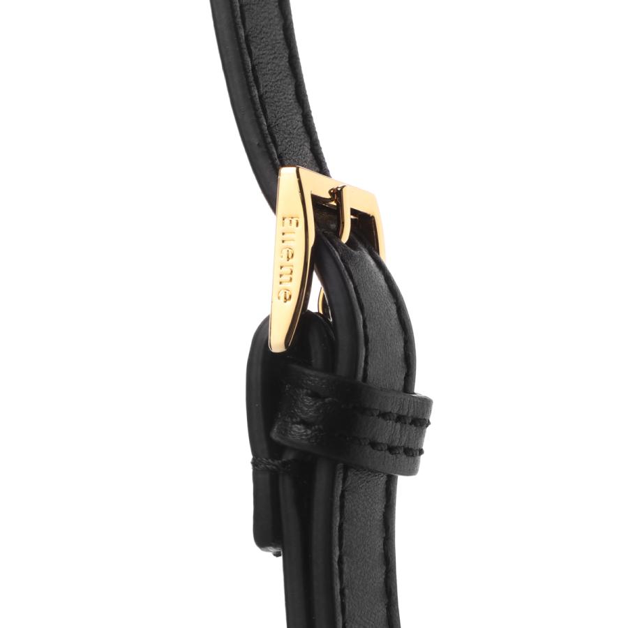 エレメ Elleme ハンドバッグ 2WAY Small Boomerang Leather ショルダーバッグ レディース small-boomerang-leather-black-goldの画像