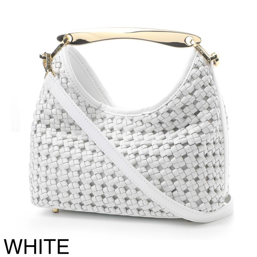 エレメ Elleme ハンドバッグ 2WAY Small Boomerang Woven Leather ショルダーバッグ レディース small-boomerang-woven-leather-blackの画像