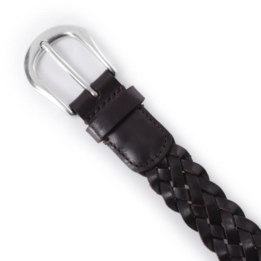 スタジオ ニコルソン STUDIO NICHOLSON ベルト PLAITED BELT メンズ plaited-belt-sn-790-cocoaの画像