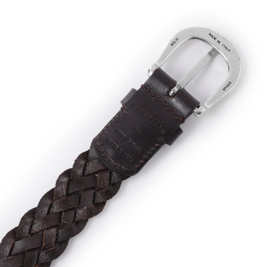 スタジオ ニコルソン STUDIO NICHOLSON ベルト PLAITED BELT メンズ plaited-belt-sn-790-cocoaの画像