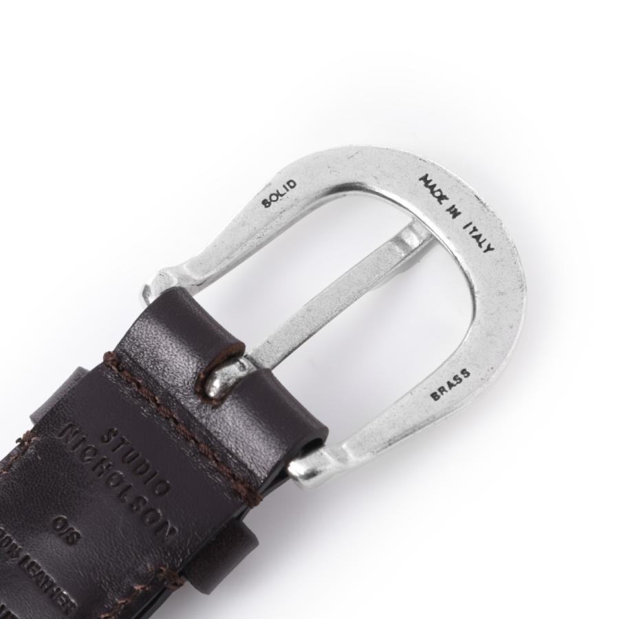 スタジオ ニコルソン STUDIO NICHOLSON ベルト PLAITED BELT メンズ plaited-belt-sn-790-cocoaの画像