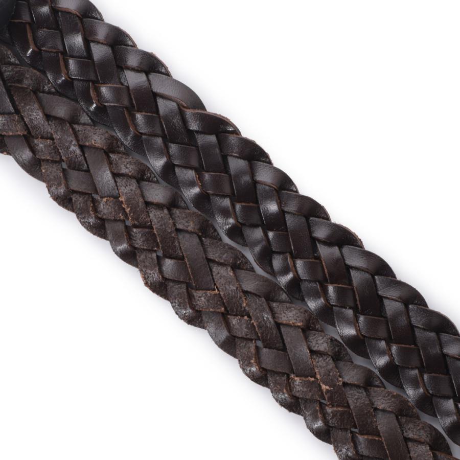 スタジオ ニコルソン STUDIO NICHOLSON ベルト PLAITED BELT メンズ plaited-belt-sn-790-cocoaの画像