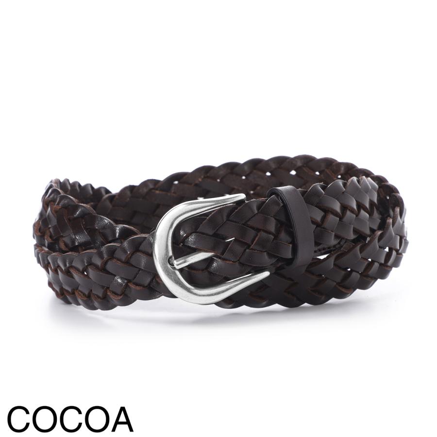 スタジオ ニコルソン STUDIO NICHOLSON ベルト PLAITED BELT メンズ plaited-belt-sn-790-cocoaの画像