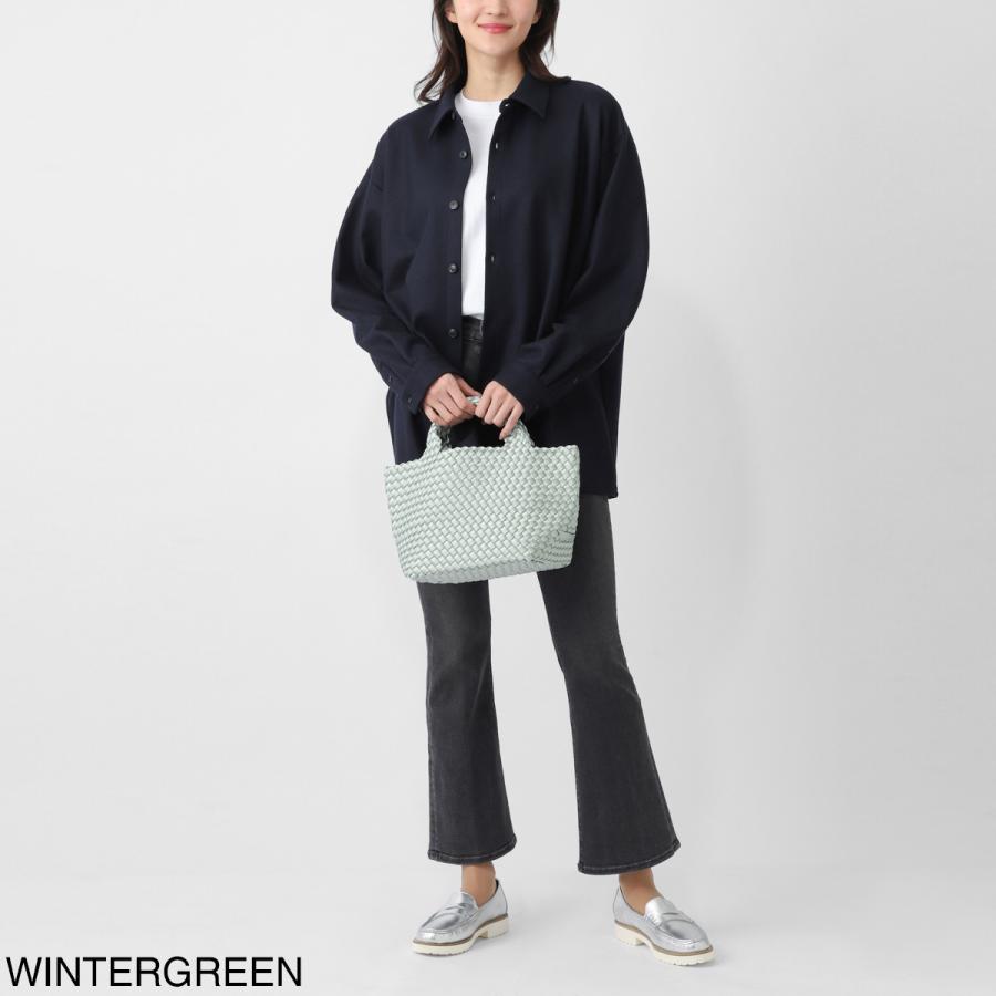 ナゲディ トートバッグ St. Barths Small Tote Satin セント バース スモール ポーチ付き Sサイズ メッシュ ネオプレン 軽量 編み込み ハンドバッグの画像