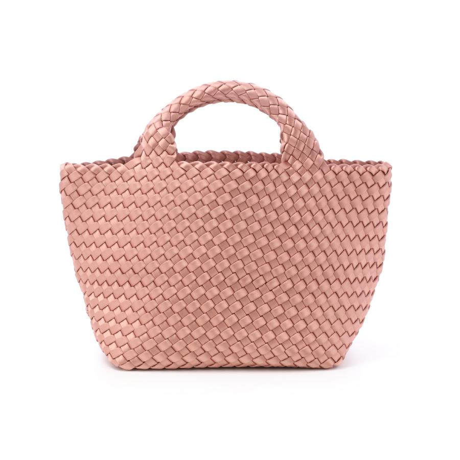 ナゲディ トートバッグ St. Barths Small Tote Satin セント バース スモール ポーチ付き Sサイズ メッシュ ネオプレン 軽量 編み込み ハンドバッグの画像