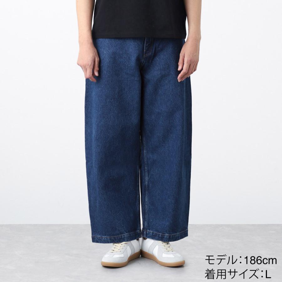 パンツ STUDIO NICHOLSON PAOLO SNM-1023 BLACK Paolo Denim