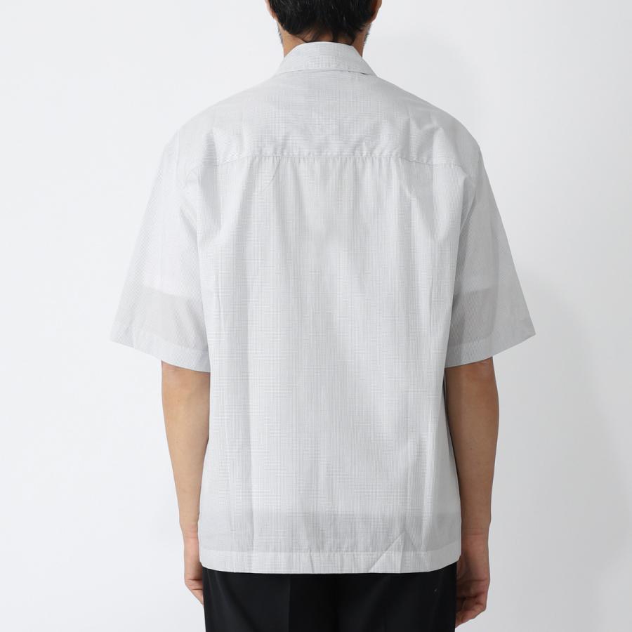 スタジオ ニコルソン STUDIO NICHOLSON 半袖シャツ PETE ホワイト メンズ pete-snm-1033-white-blackの画像
