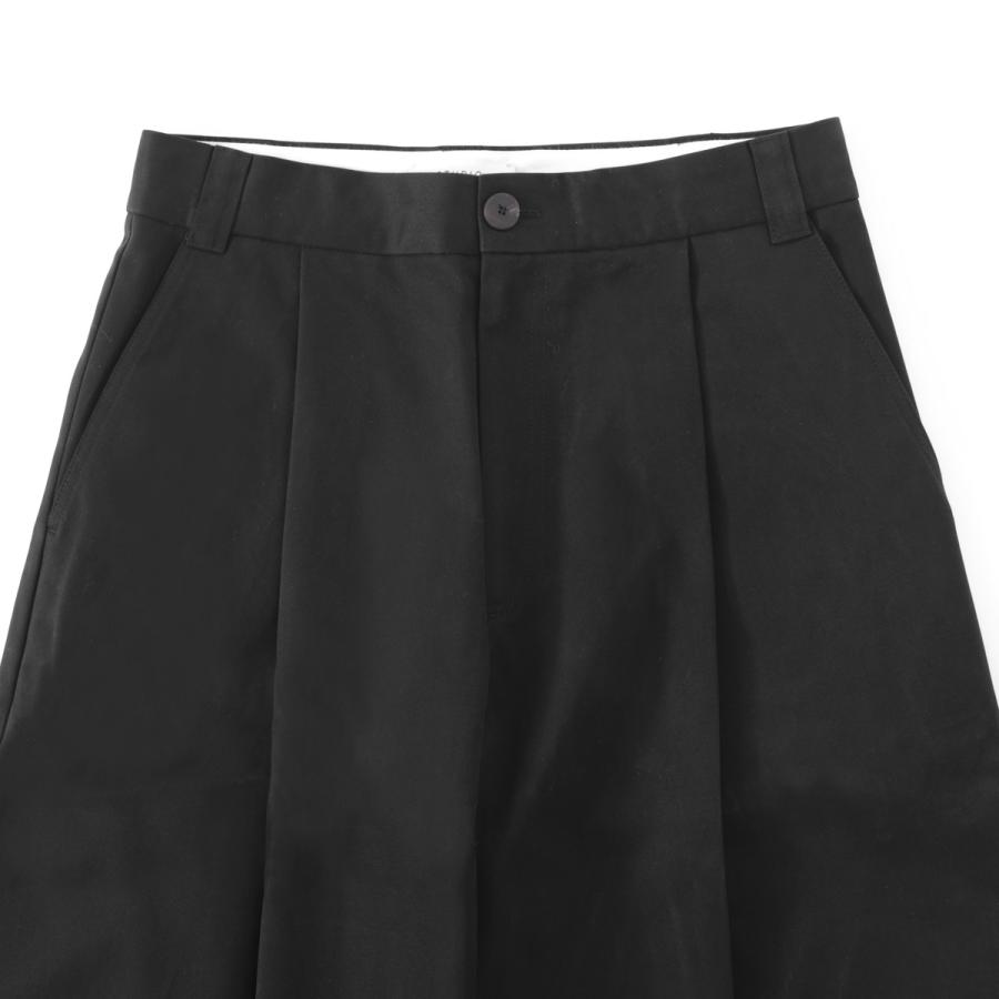 スタジオ ニコルソン STUDIO NICHOLSON コットンパンツ SORTE DEEP PLEAT VOLUME PANT ボリュームパンツ ブラック メンズ sorte-snm-1248-blackの画像