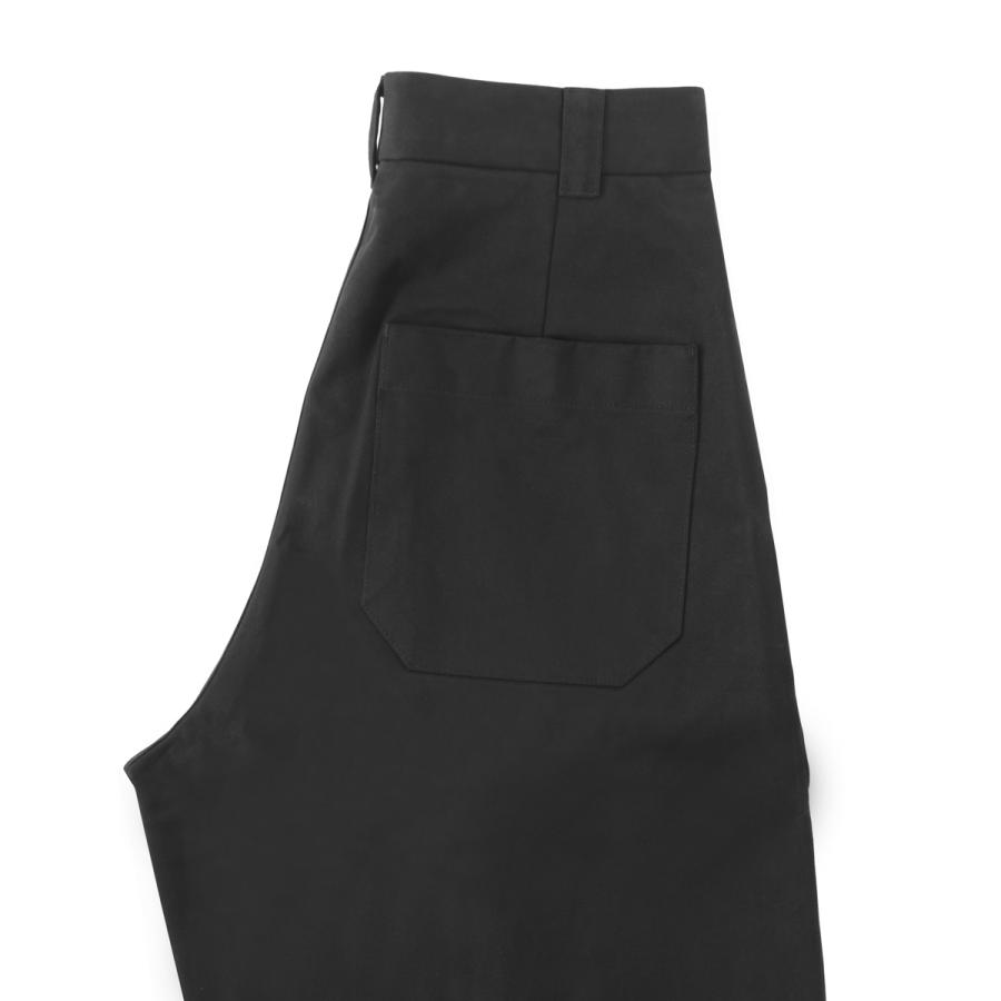 スタジオ ニコルソン STUDIO NICHOLSON コットンパンツ SORTE DEEP PLEAT VOLUME PANT ボリュームパンツ ブラック メンズ sorte-snm-1248-blackの画像