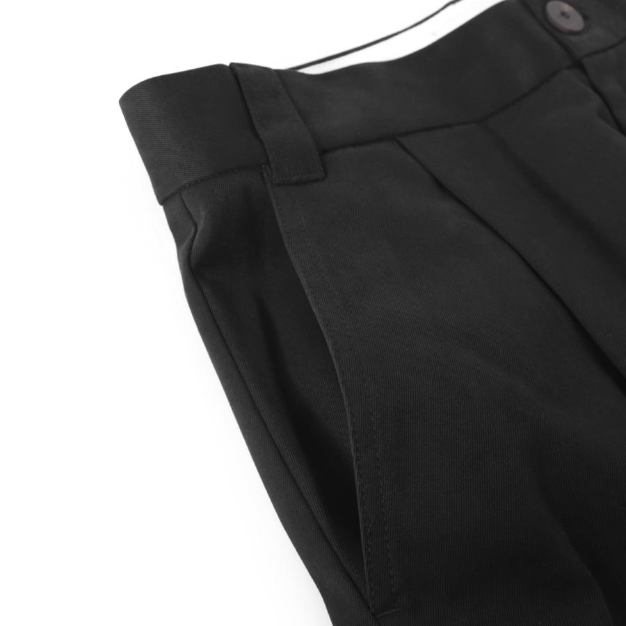 スタジオ ニコルソン STUDIO NICHOLSON コットンパンツ SORTE DEEP PLEAT VOLUME PANT ボリュームパンツ ブラック メンズ sorte-snm-1248-blackの画像