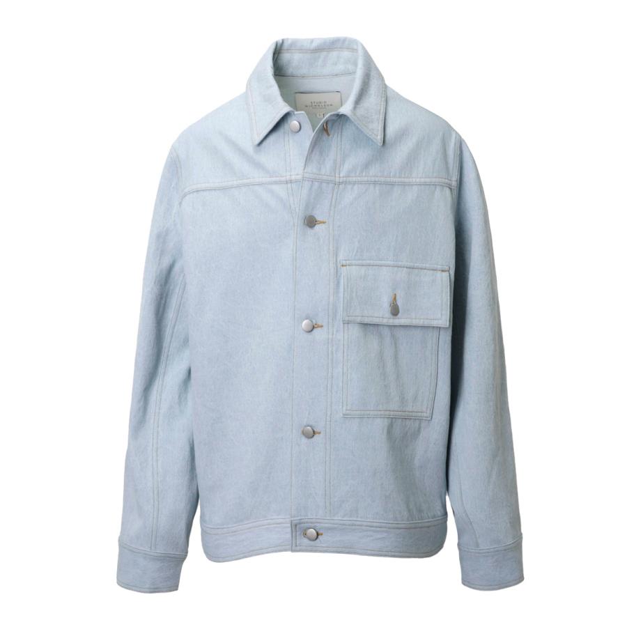 新品スタジオニコルソンLAZAR SELVEDGE DENIM JACKET M STUDIO NICHOLSON (スタジオニコルソン) LAZAR DENIM JACKET
