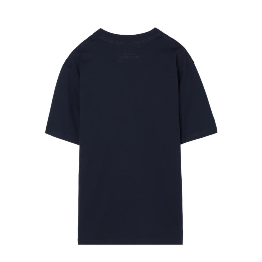 STUDIO NICHOLSON Tシャツ ネイビー　新品未使用 STUDIO NICHOLSON（スタジオニコルソン） スタジオ ニコルソン クルー
