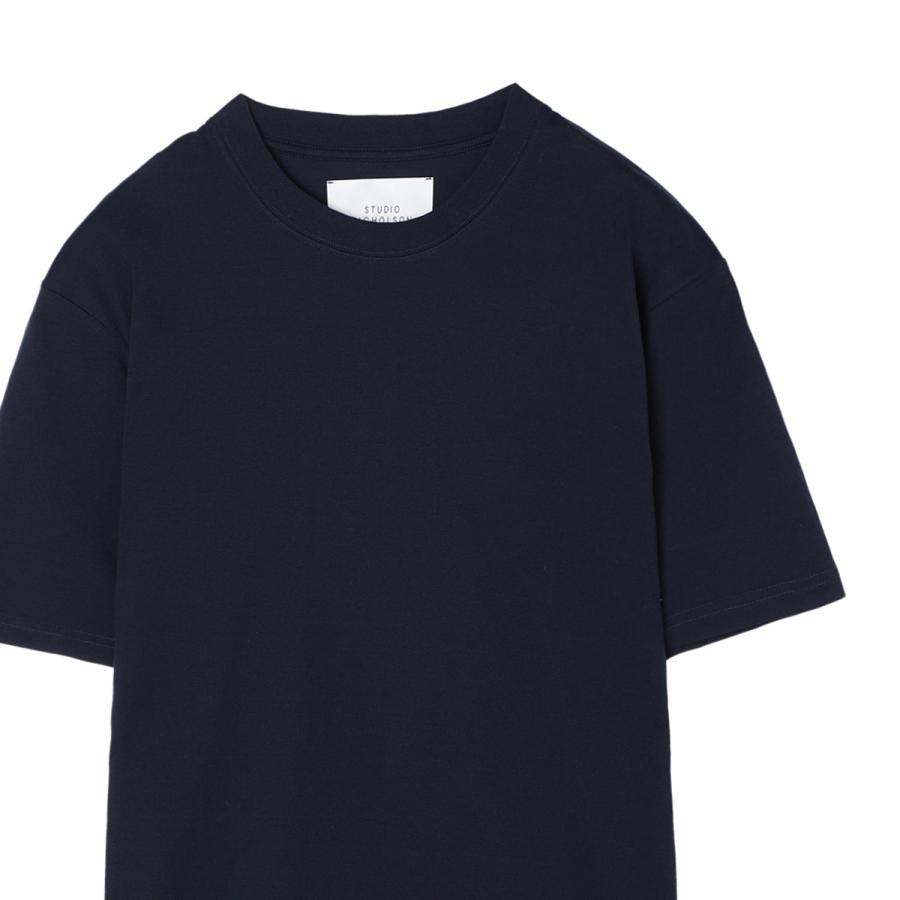 STUDIO NICHOLSON Tシャツ ネイビー　新品未使用 STUDIO NICHOLSON（スタジオニコルソン） スタジオ ニコルソン クルー