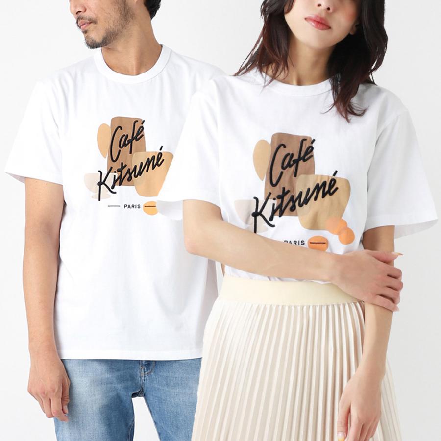 MAISON KITSUNE（メゾン キツネ） クルーネックTシャツ COFFEE